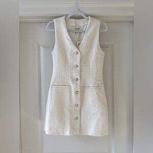 Abercrombie & Fitch White Tweed Dress - Brand New with Tags - Size XS